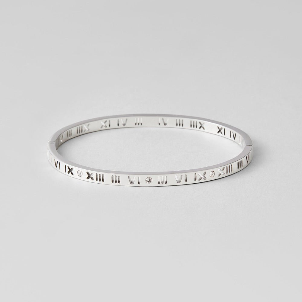 Roman Silver Bangle - Beautiful Earth Boutique