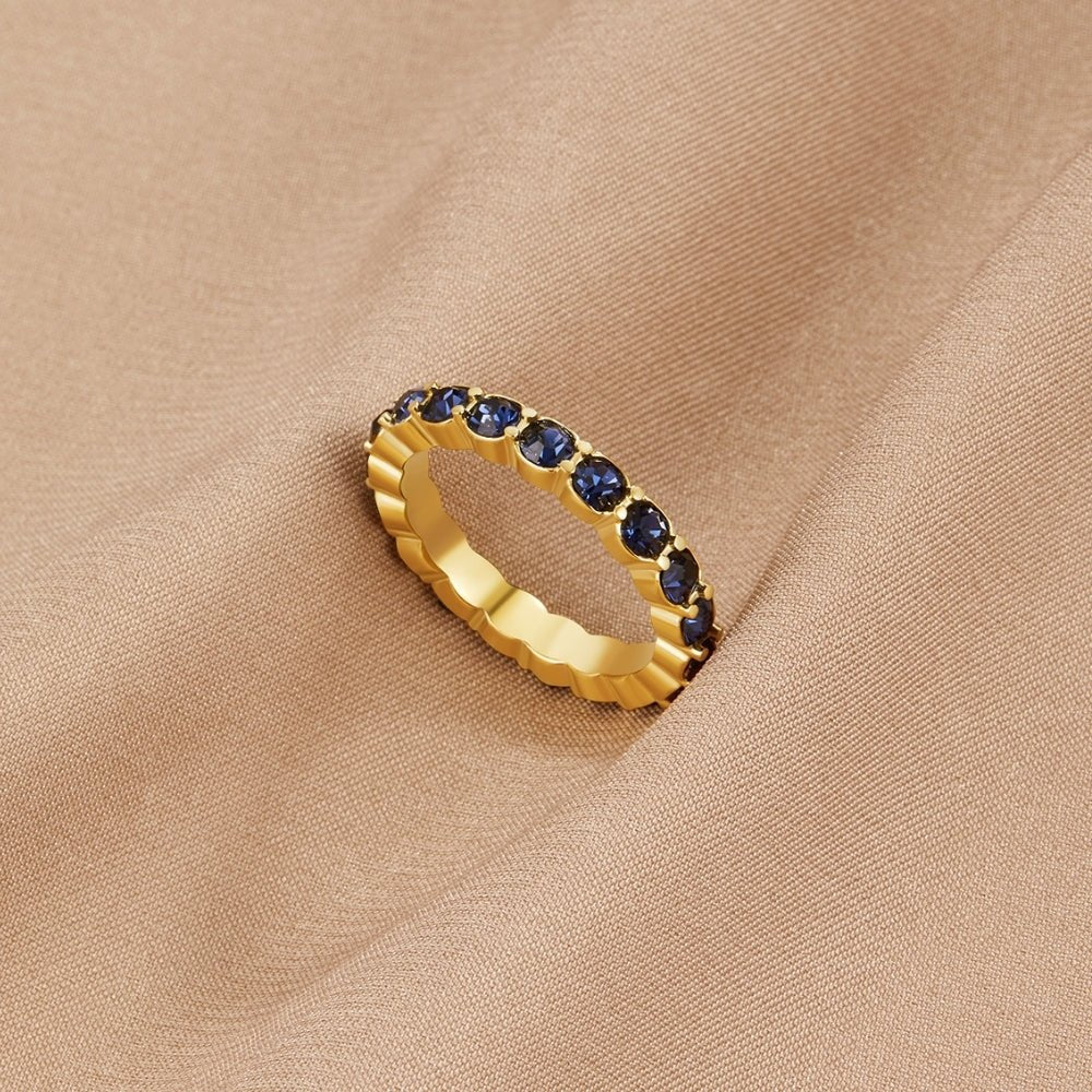 Sapphire Beauty 18k Crystal Ring - Beautiful Earth Boutique