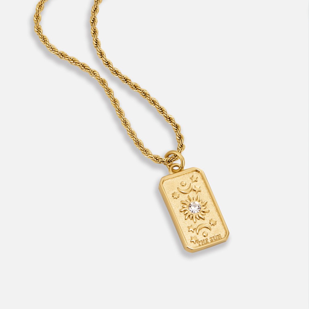 βThe Sunβ Tarot Pendant Necklace - Beautiful Earth Boutique