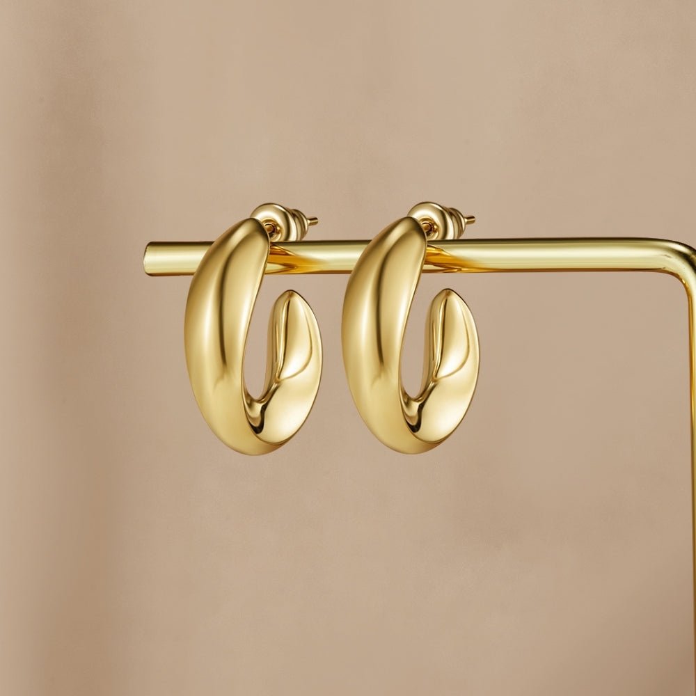Twisted Sarah Hoop Earrings - Beautiful Earth Boutique