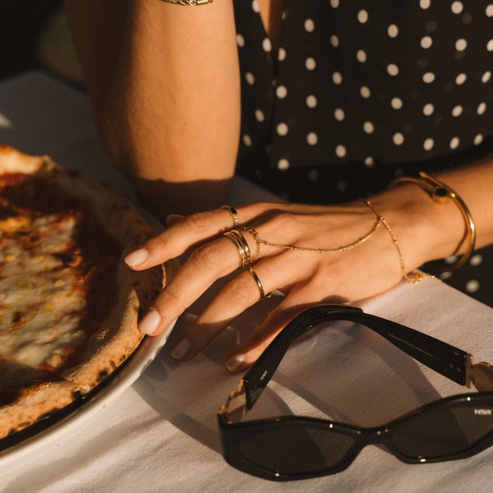 Free 18K Gold Hand Chain Bracelet