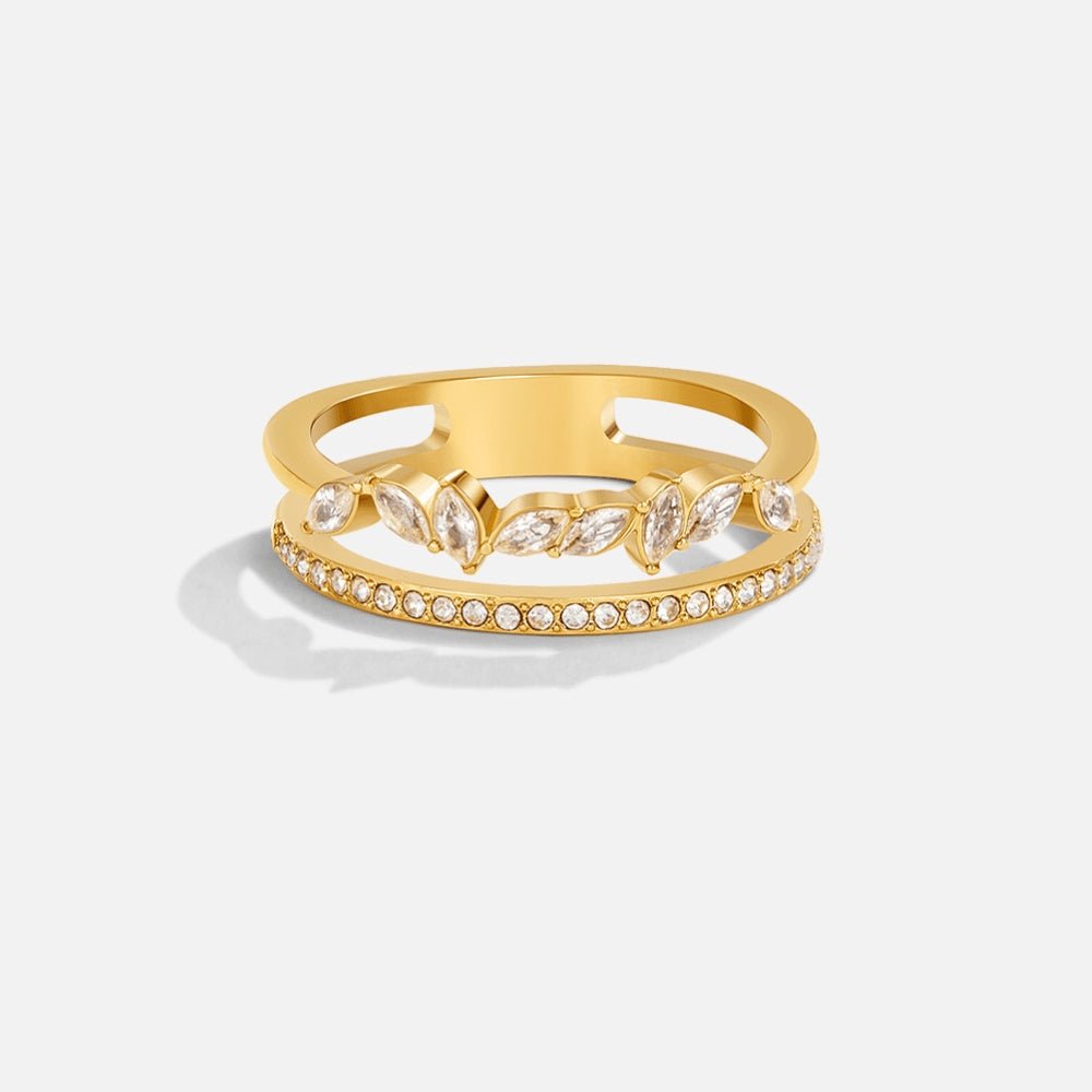 18K Gold Mia Crystal Ring - Beautiful Earth Boutique