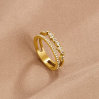 18K Gold Mia Crystal Ring - Beautiful Earth Boutique