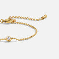 Beaded Gold Aurora Crystal Bracelet