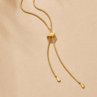 Lola 18K Gold Lariat Necklace - Beautiful Earth Boutique