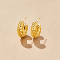 Lulu Spring Hoop Earrings - Beautiful Earth Boutique