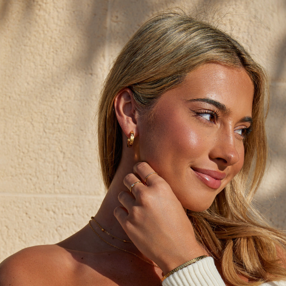 'Small Love' Hoop Earrings - Beautiful Earth Boutique