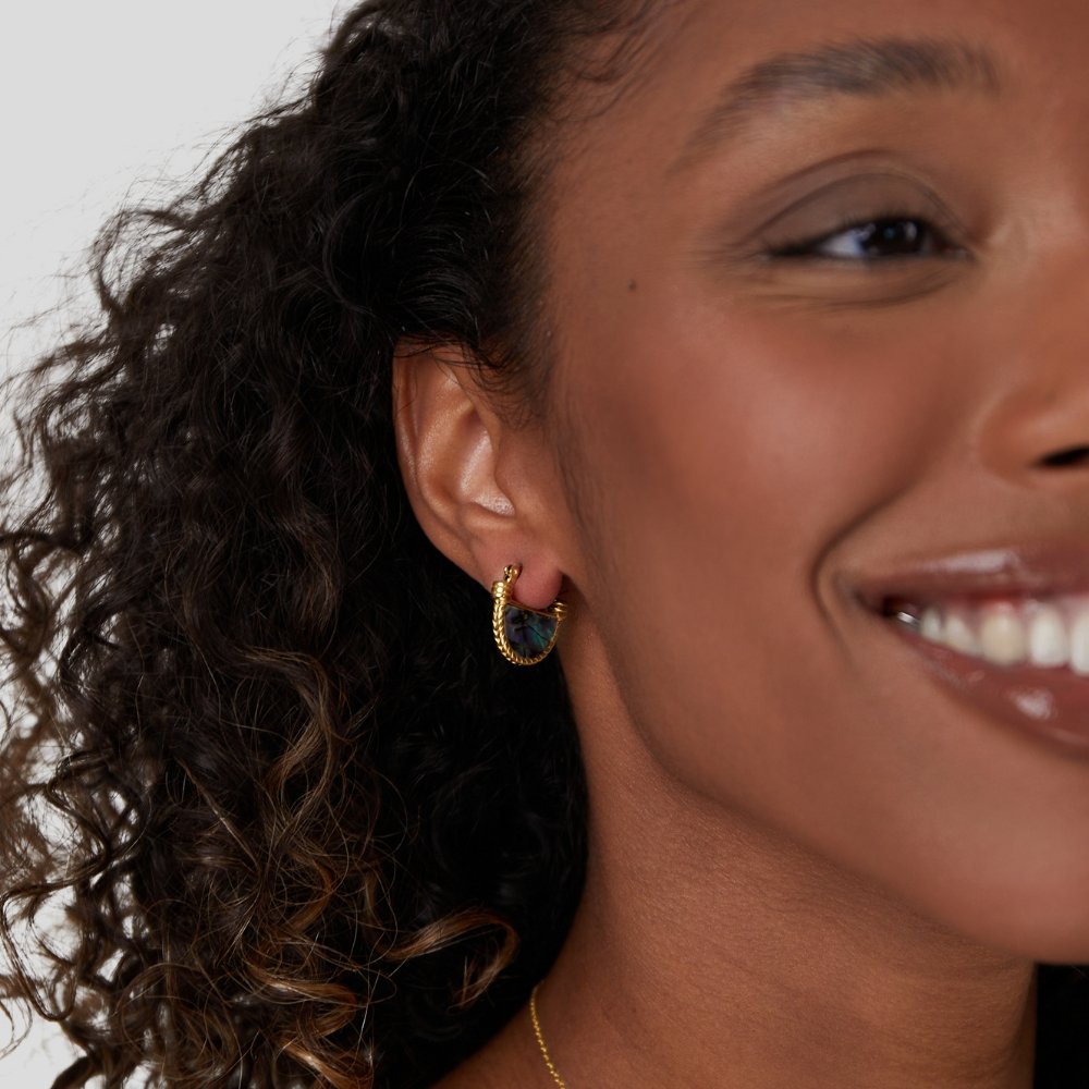 Amalfi Turquoise Shell Earrings - Beautiful Earth Boutique