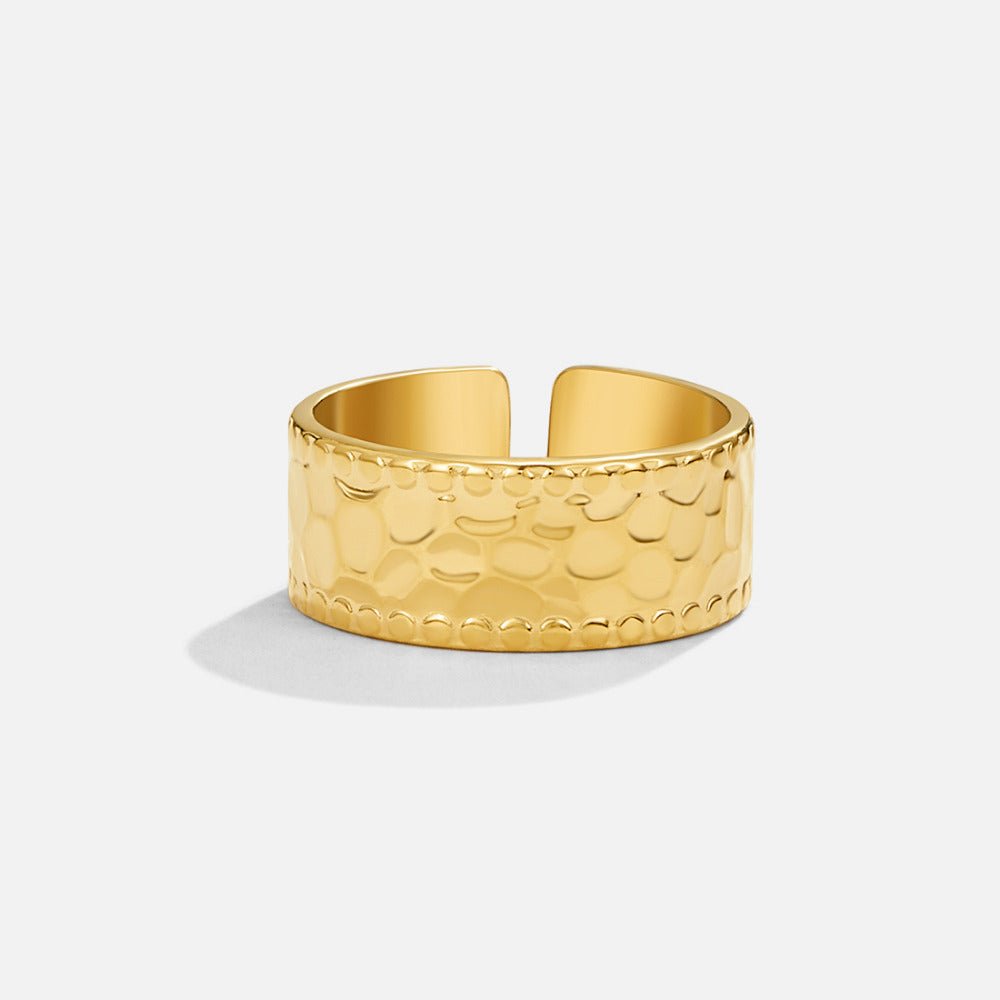 Amaya Hammered Gold Ring - Beautiful Earth Boutique