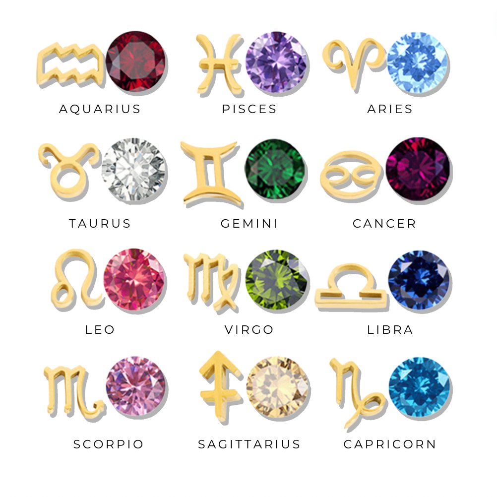 Astria Zodiac Birthstone Necklace - Beautiful Earth Boutique
