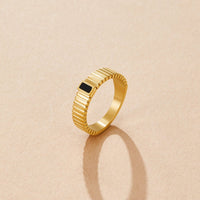 Black Crystal Ribbed Ring - Beautiful Earth Boutique