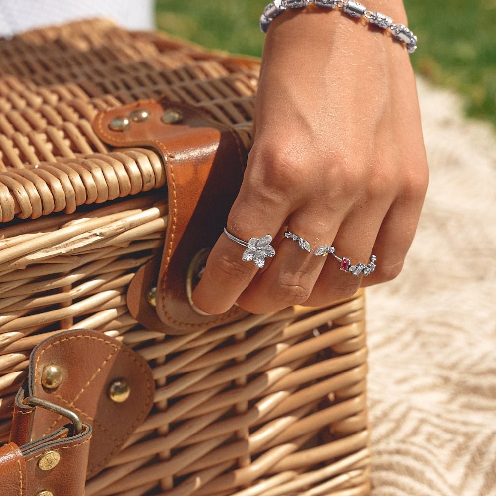 Blooming Silver Flower Ring - Beautiful Earth Boutique