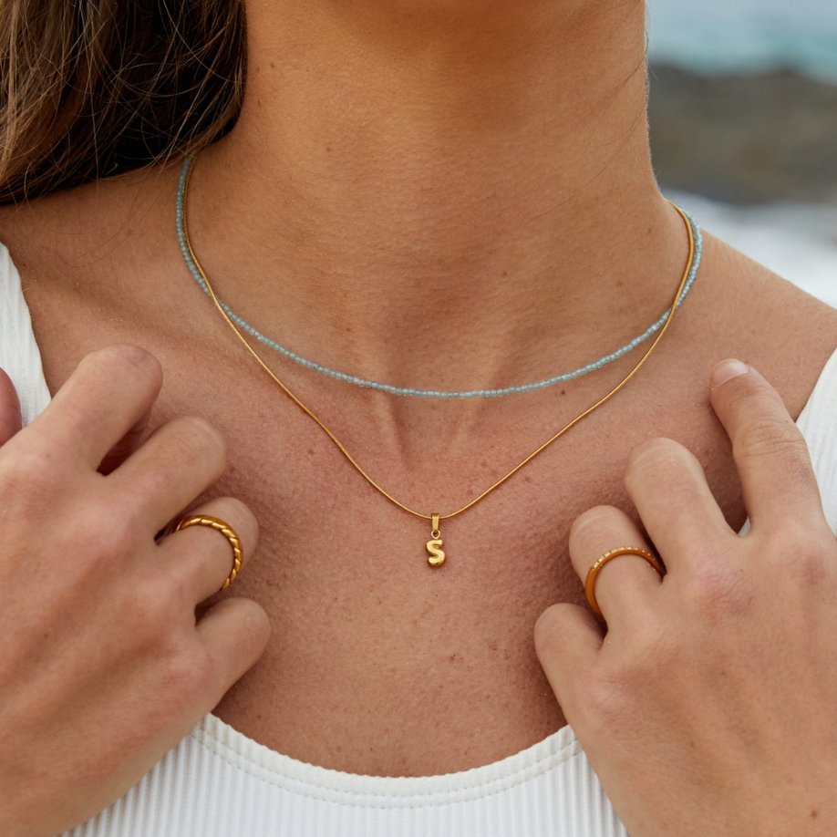 Bubble Letter Necklace - Beautiful Earth Boutique