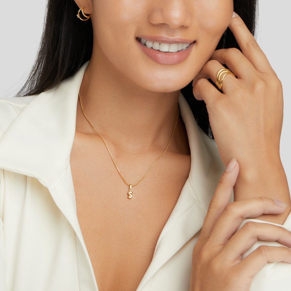 Bubble Letter Necklace - Beautiful Earth Boutique