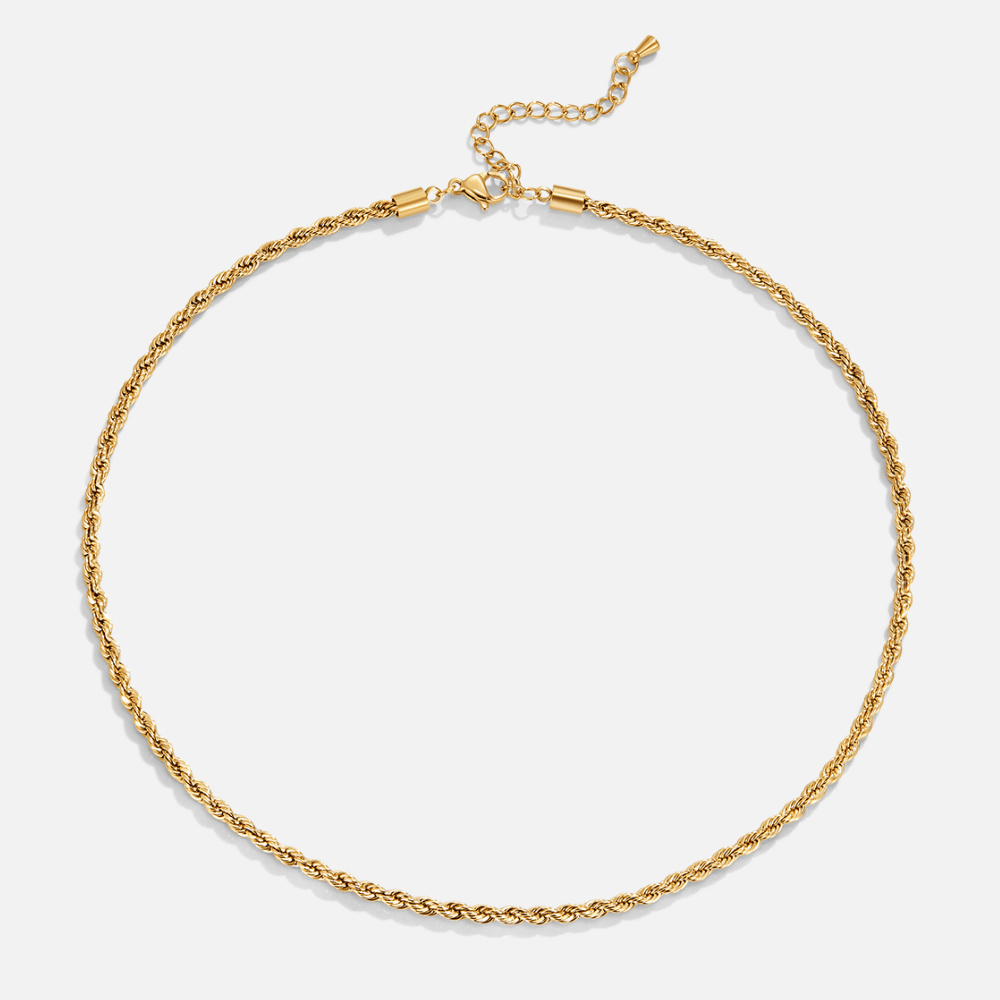 Calla Gold Twisted Chain Necklace - Beautiful Earth Boutique