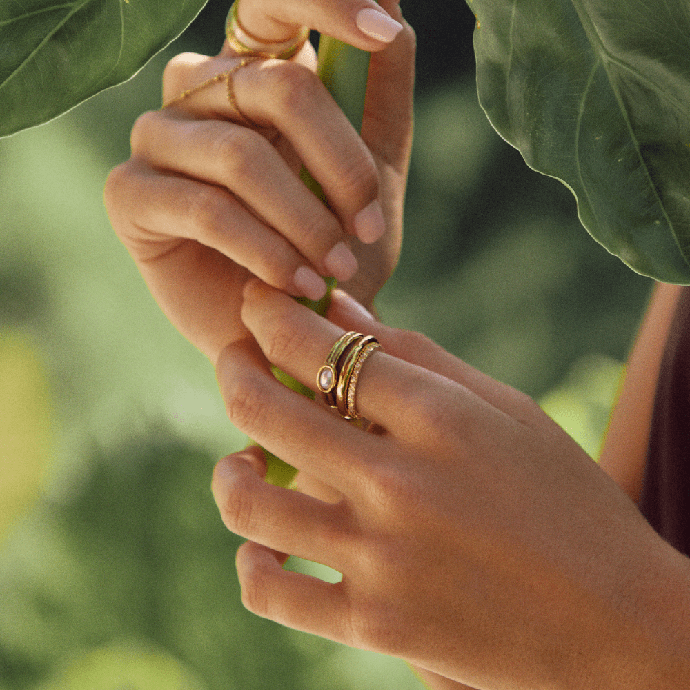 Chunky Pearl 18K Gold Ring - Beautiful Earth Boutique