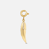 Crystal Feather Charm - Beautiful Earth Boutique