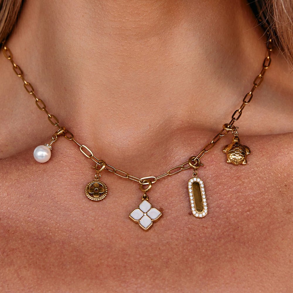 Crystal & Pearl Charm - Beautiful Earth Boutique