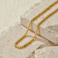Elena Gold Ball Chain Necklace - Beautiful Earth Boutique