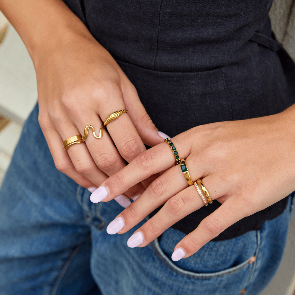 Emerald Beauty 18K Crystal Ring - Beautiful Earth Boutique