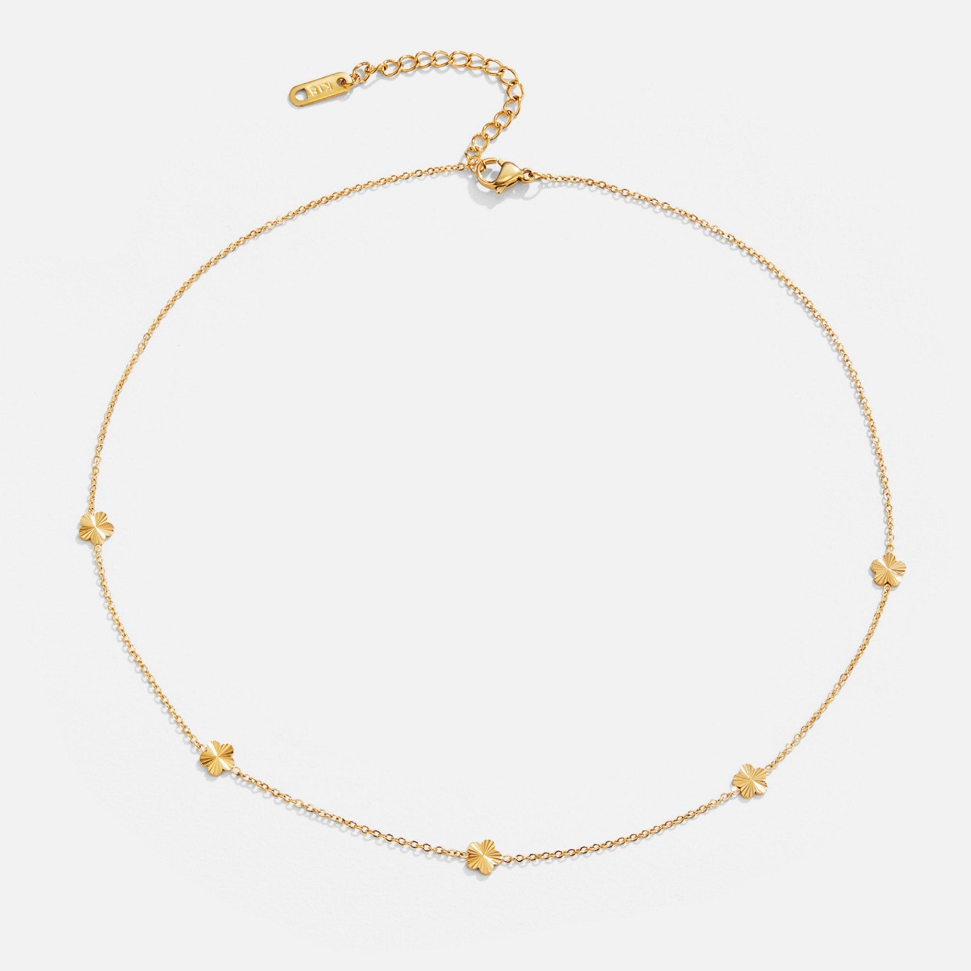 Flower Power 18K Gold Chain Necklace - Beautiful Earth Boutique