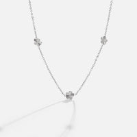 Flower Power Silver Chain Necklace - Beautiful Earth Boutique