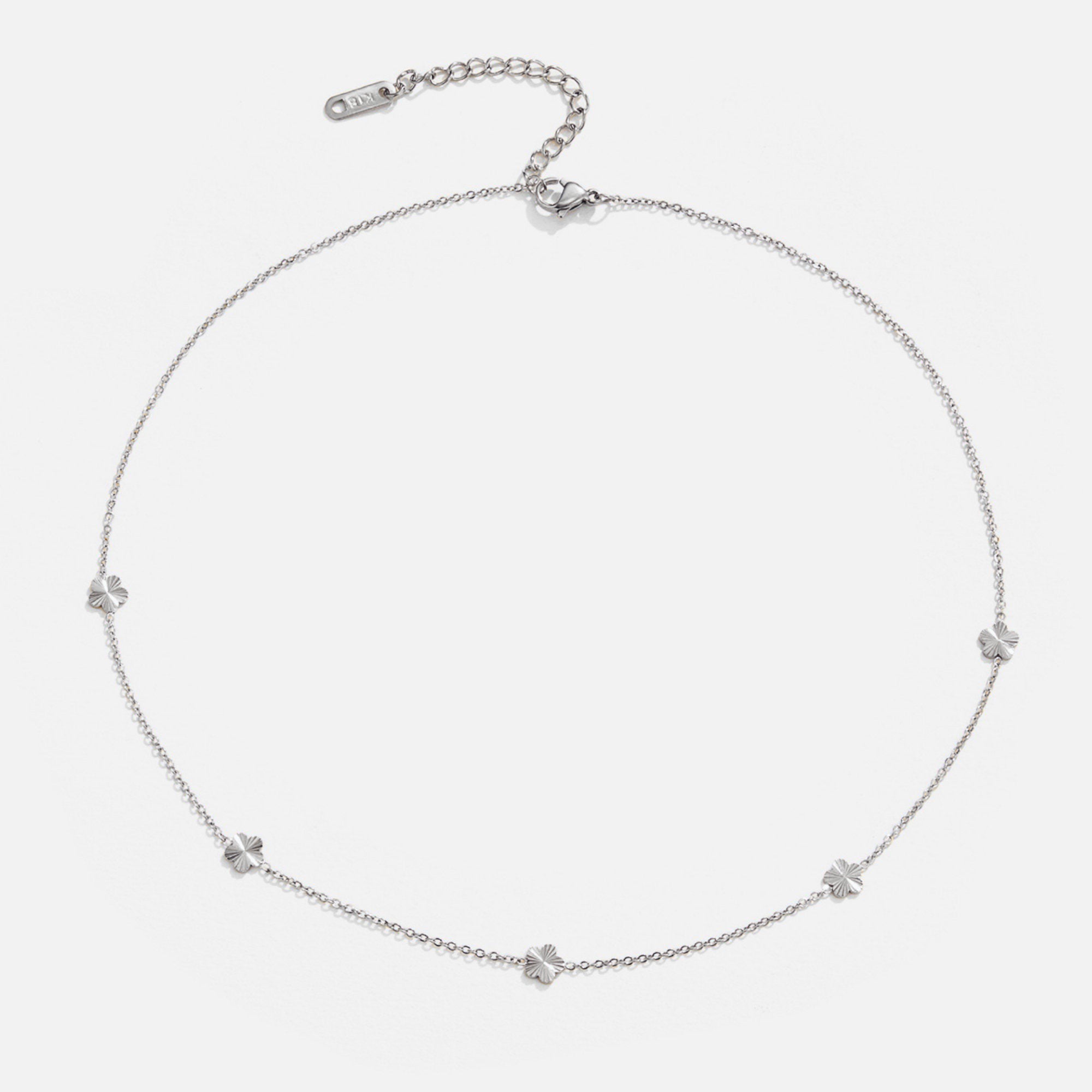 Flower Power Silver Chain Necklace - Beautiful Earth Boutique