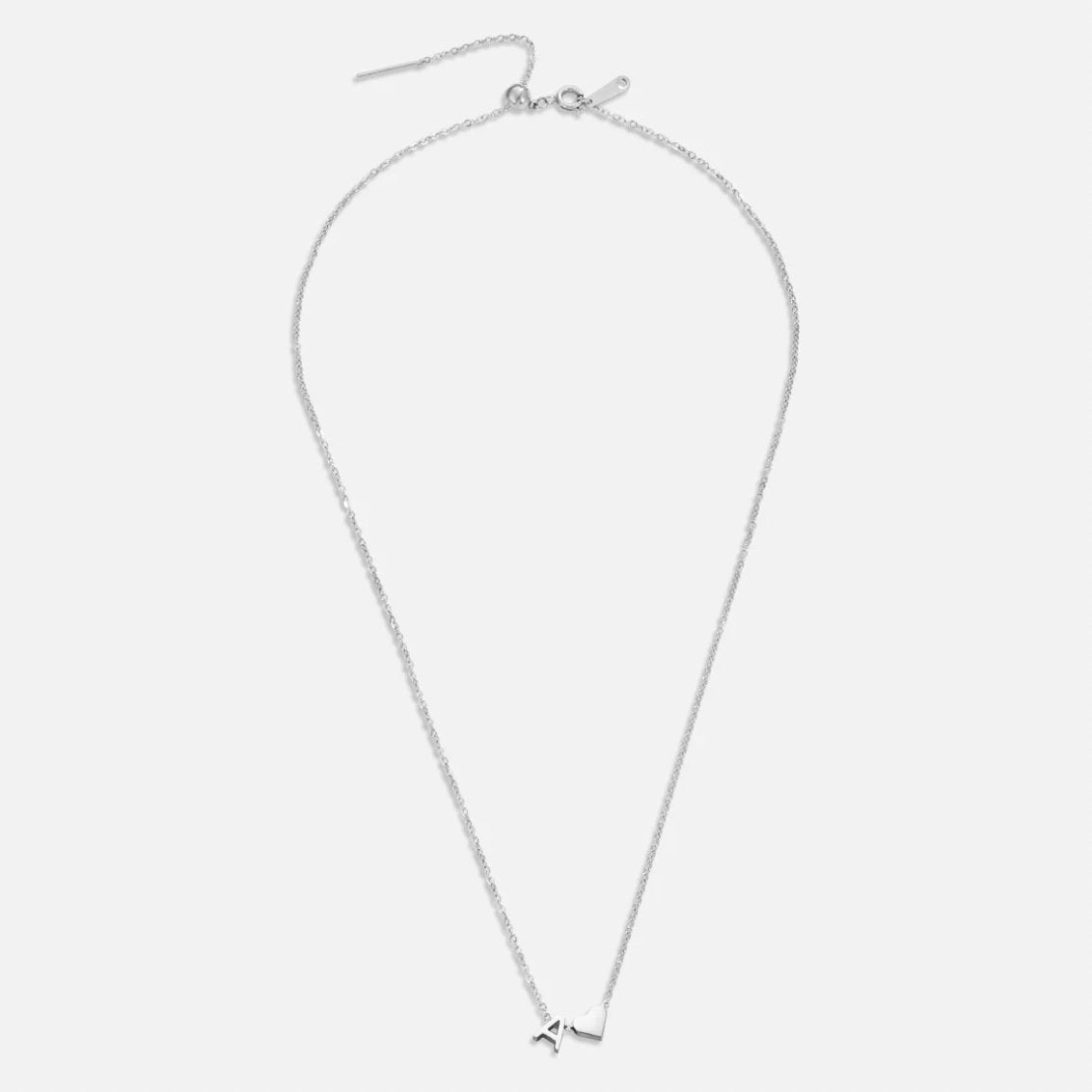 Forever Love & Letter Silver Necklace - Beautiful Earth Boutique