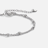 Silver Gaia Layered Bracelet