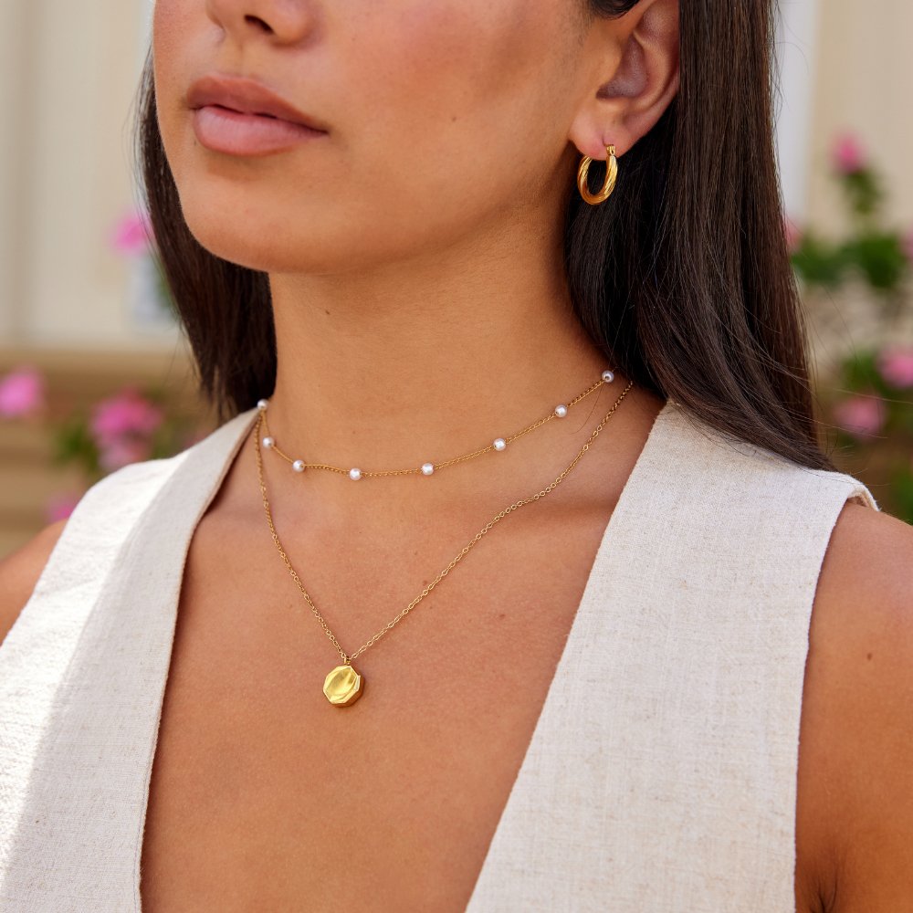 Geometric Pendant Necklace - Beautiful Earth Boutique