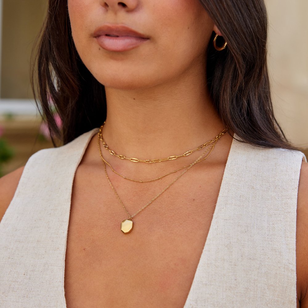 Geometric Pendant Necklace - Beautiful Earth Boutique