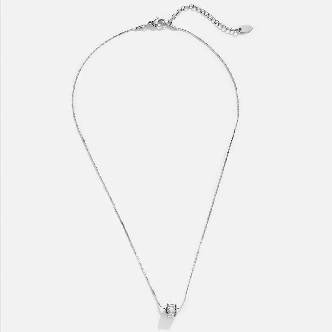 Gigi Crystal Silver Necklace