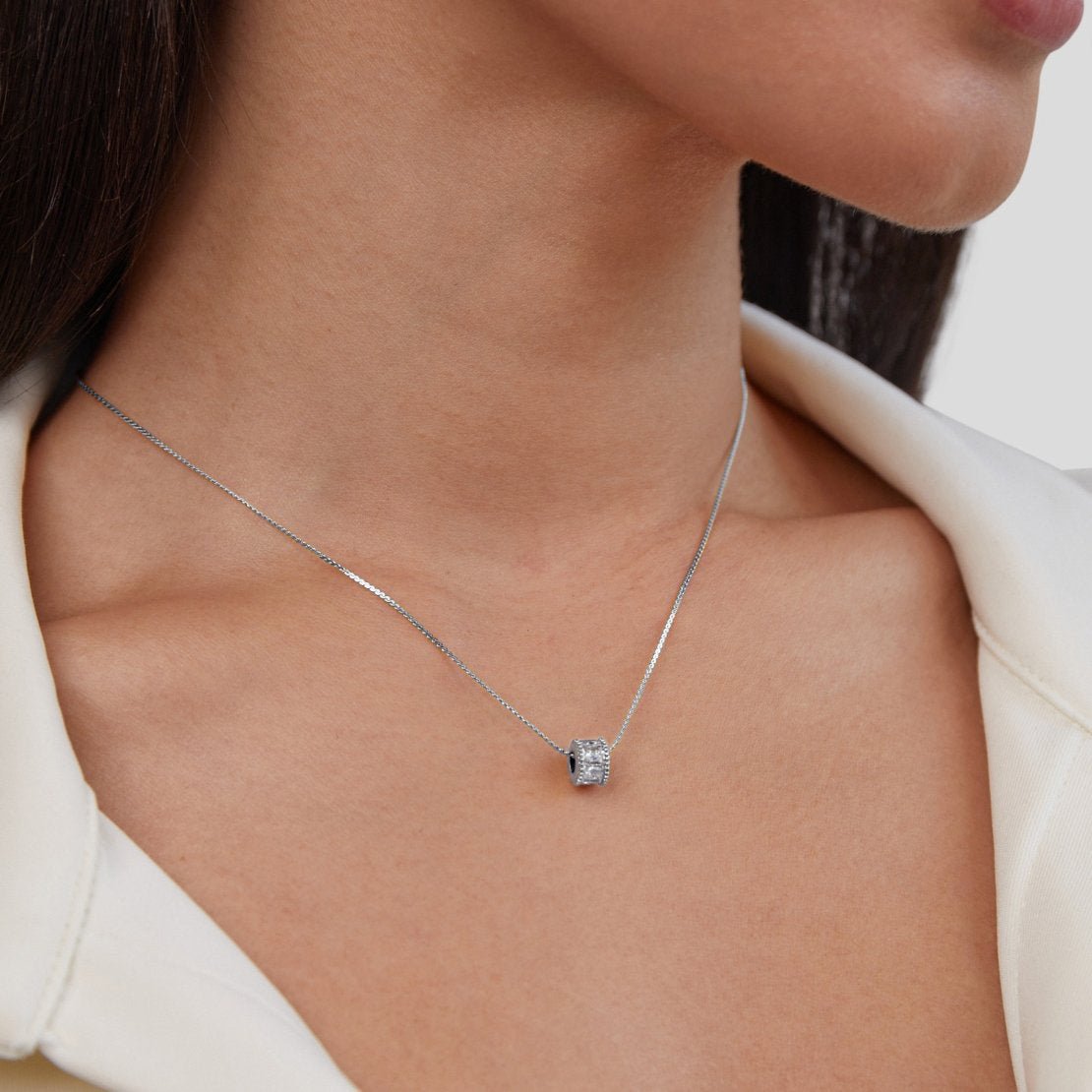 Gigi Crystal Silver Necklace - Beautiful Earth Boutique