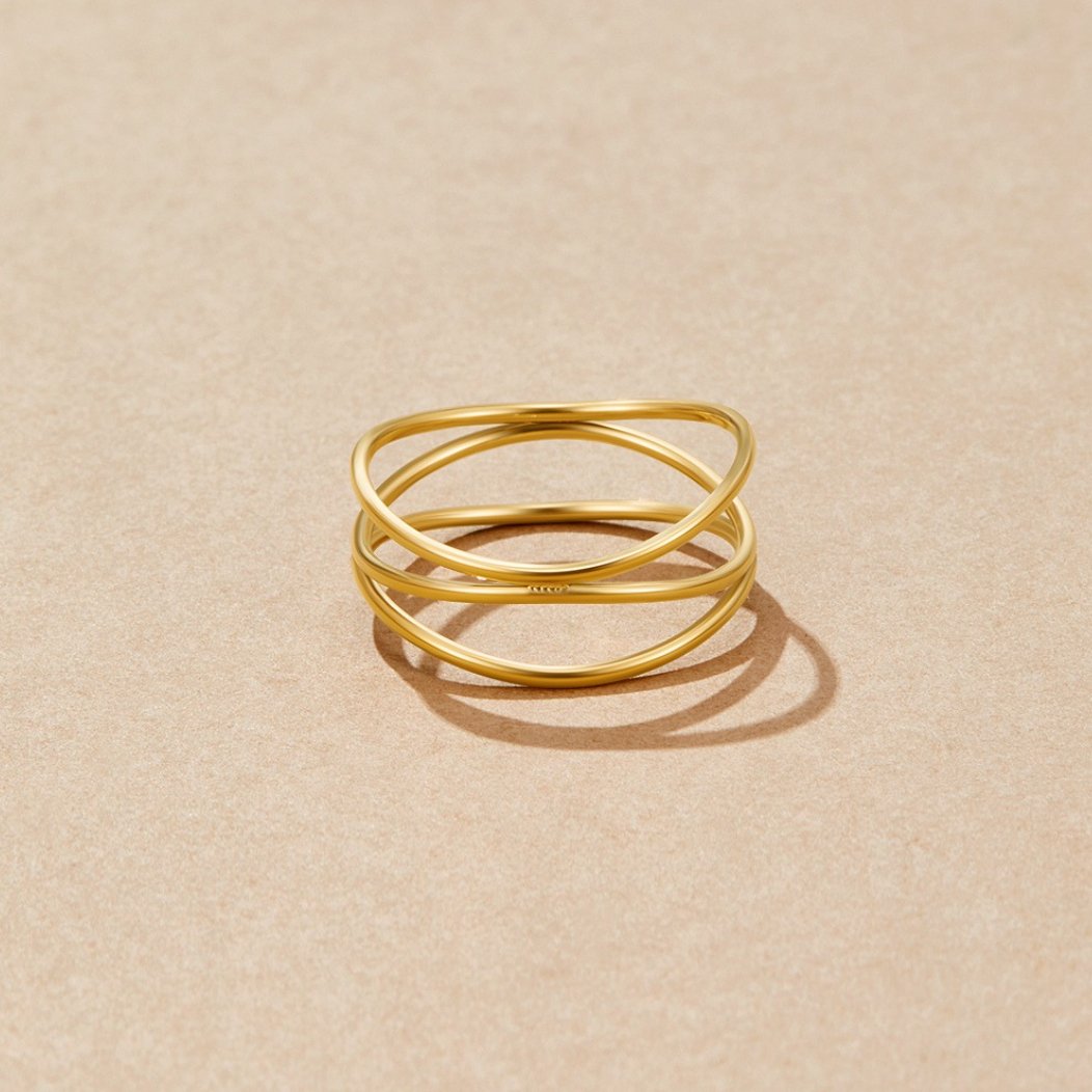 Gold Infinity Loop Ring - Beautiful Earth Boutique