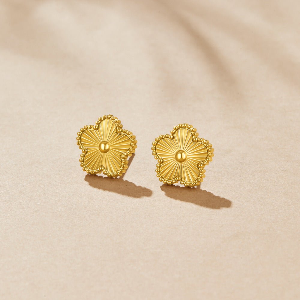 Golden Clover Earrings - Beautiful Earth Boutique