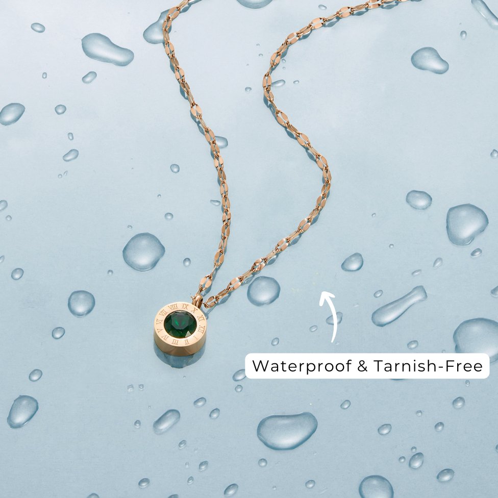 Green Crystal Athena Necklace - Beautiful Earth Boutique