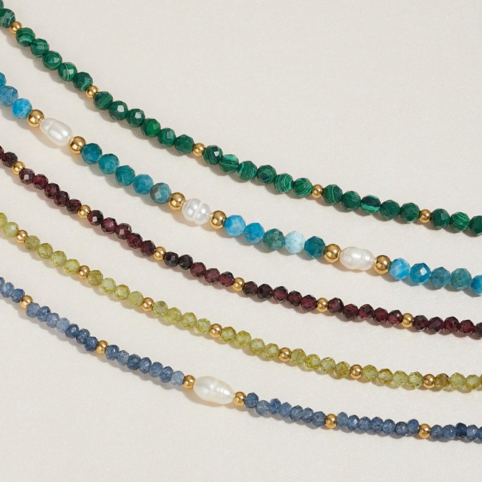 Green Peridot Bead Bracelet - Beautiful Earth Boutique