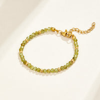 Green Peridot Bead Bracelet - Beautiful Earth Boutique
