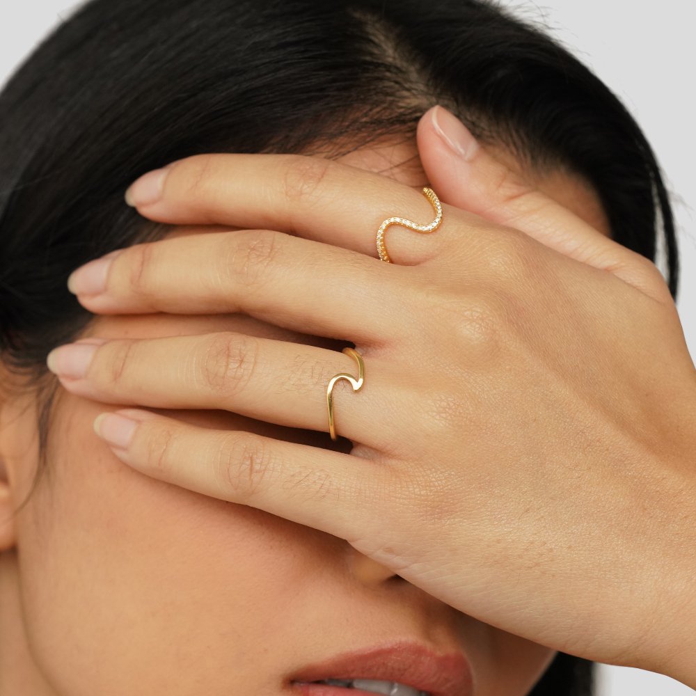 Imari Gold Wave Ring - Beautiful Earth Boutique