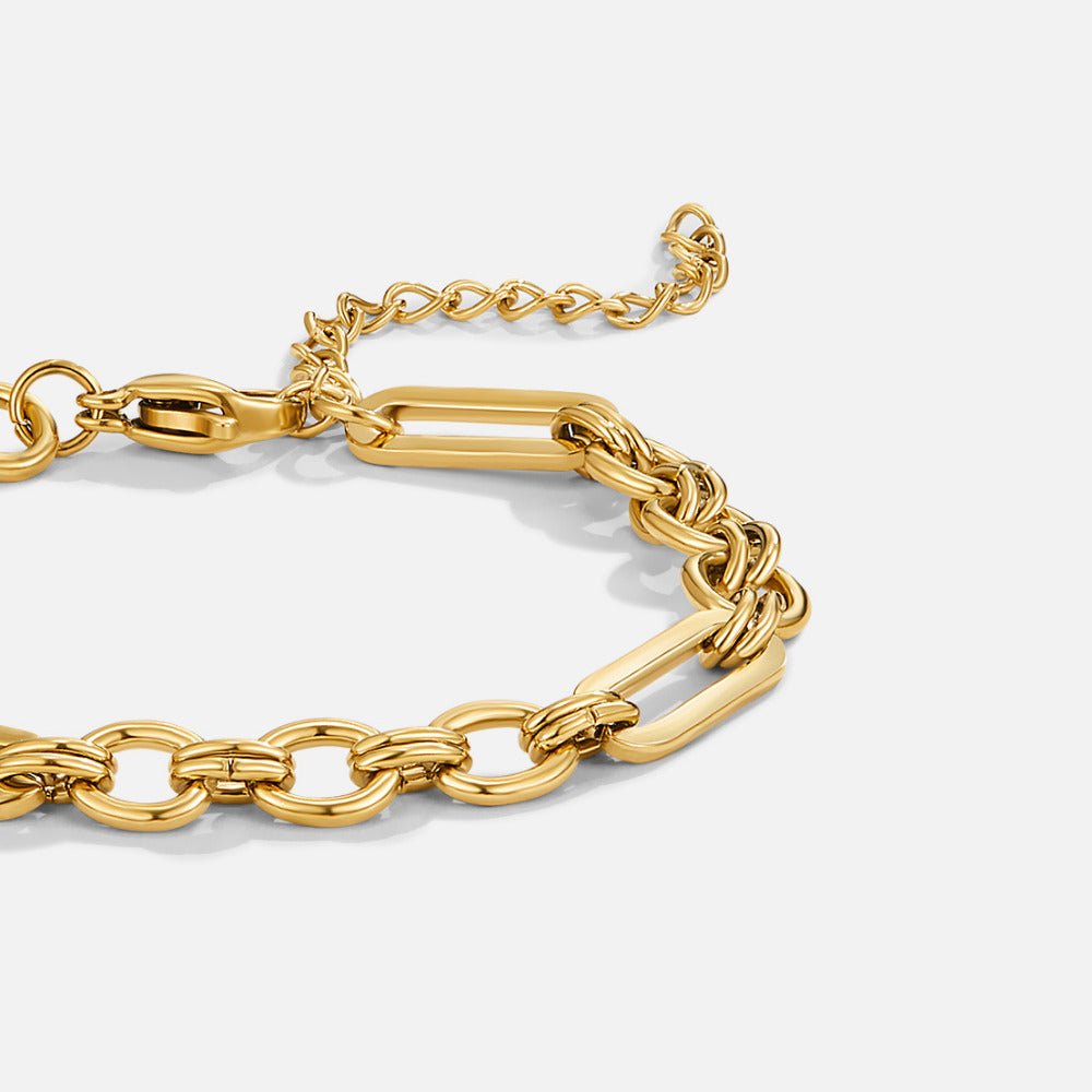 Iris Chunky Gold Bracelet - Beautiful Earth Boutique
