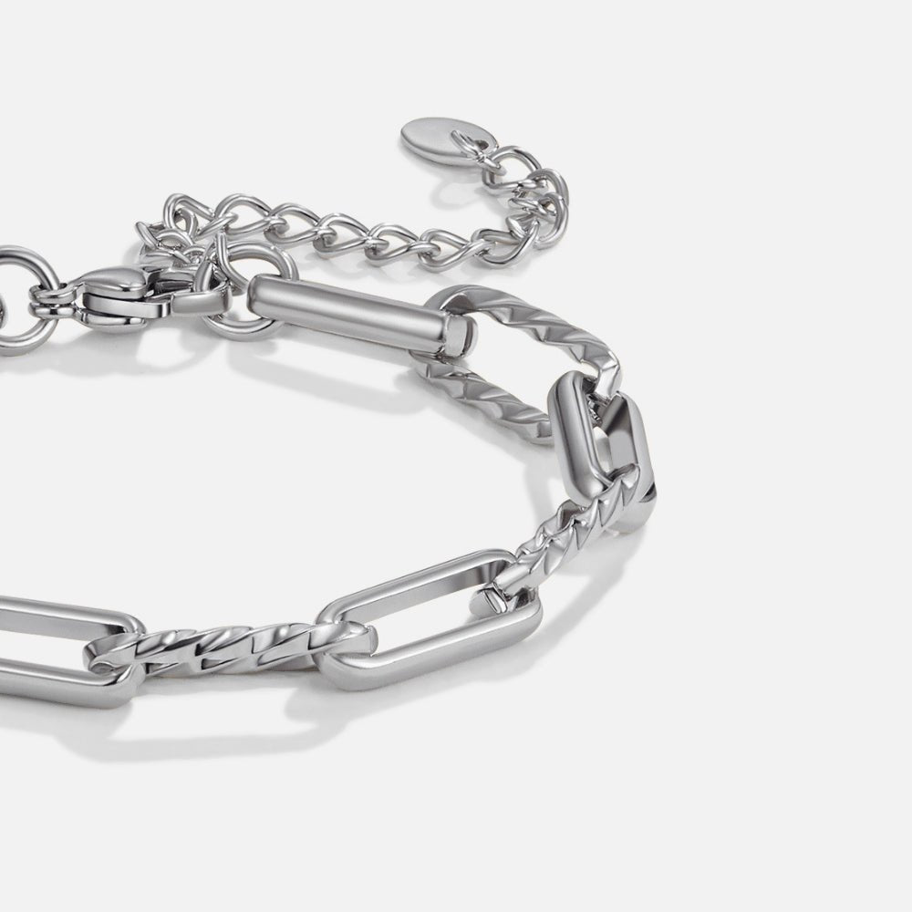 Jihan Chunky Silver Chain Bracelet - Beautiful Earth Boutique