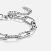 Jihan Chunky Silver Chain Bracelet - Beautiful Earth Boutique