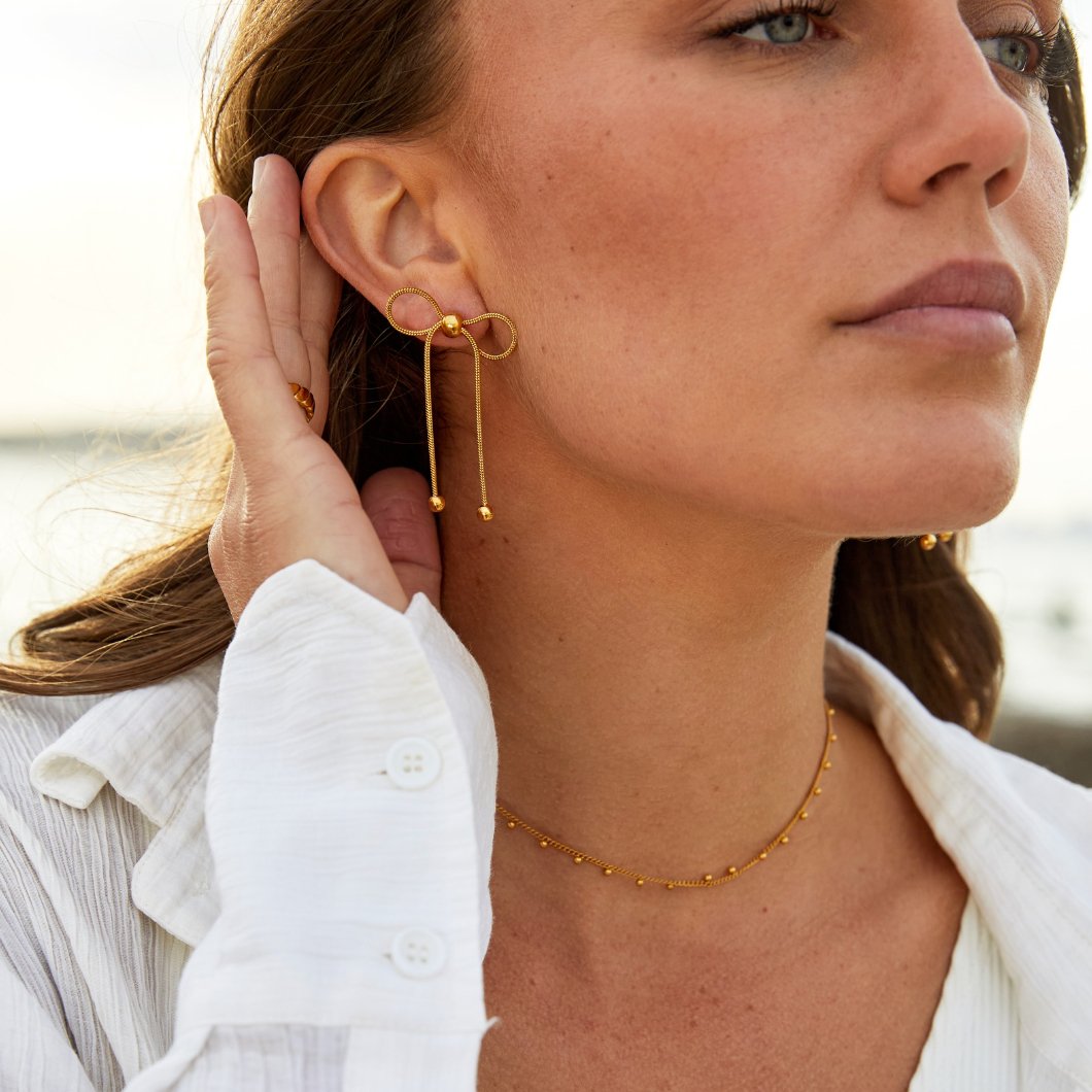 Katie Bow Earrings - Beautiful Earth Boutique