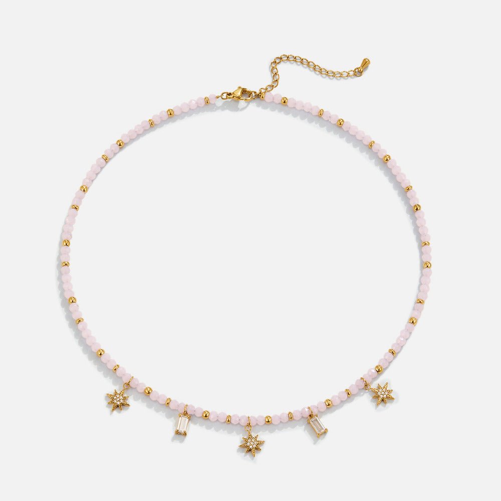 Lana Pink Bead Necklace - Beautiful Earth Boutique