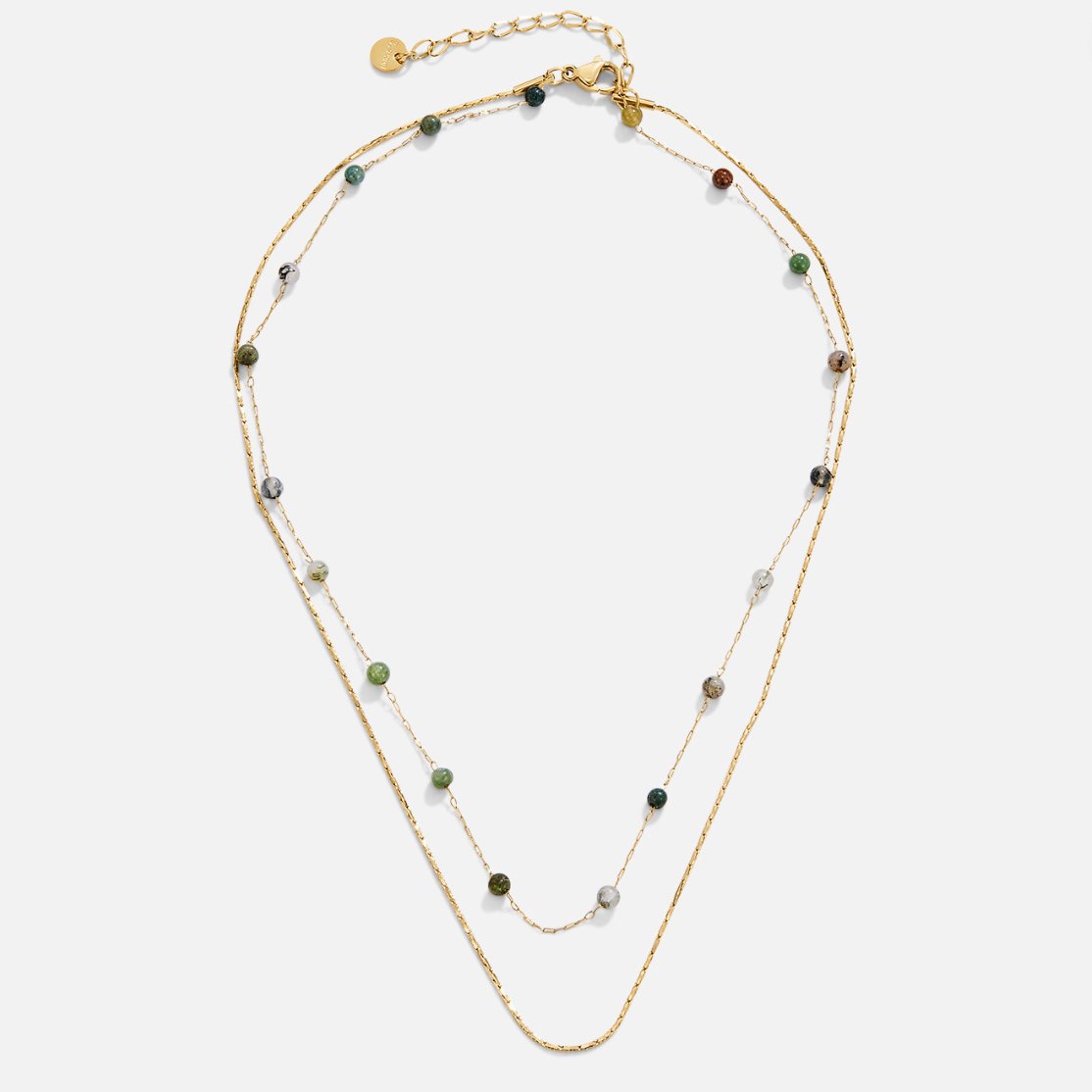 Layered Alana Gold & Stone Necklace - Beautiful Earth Boutique