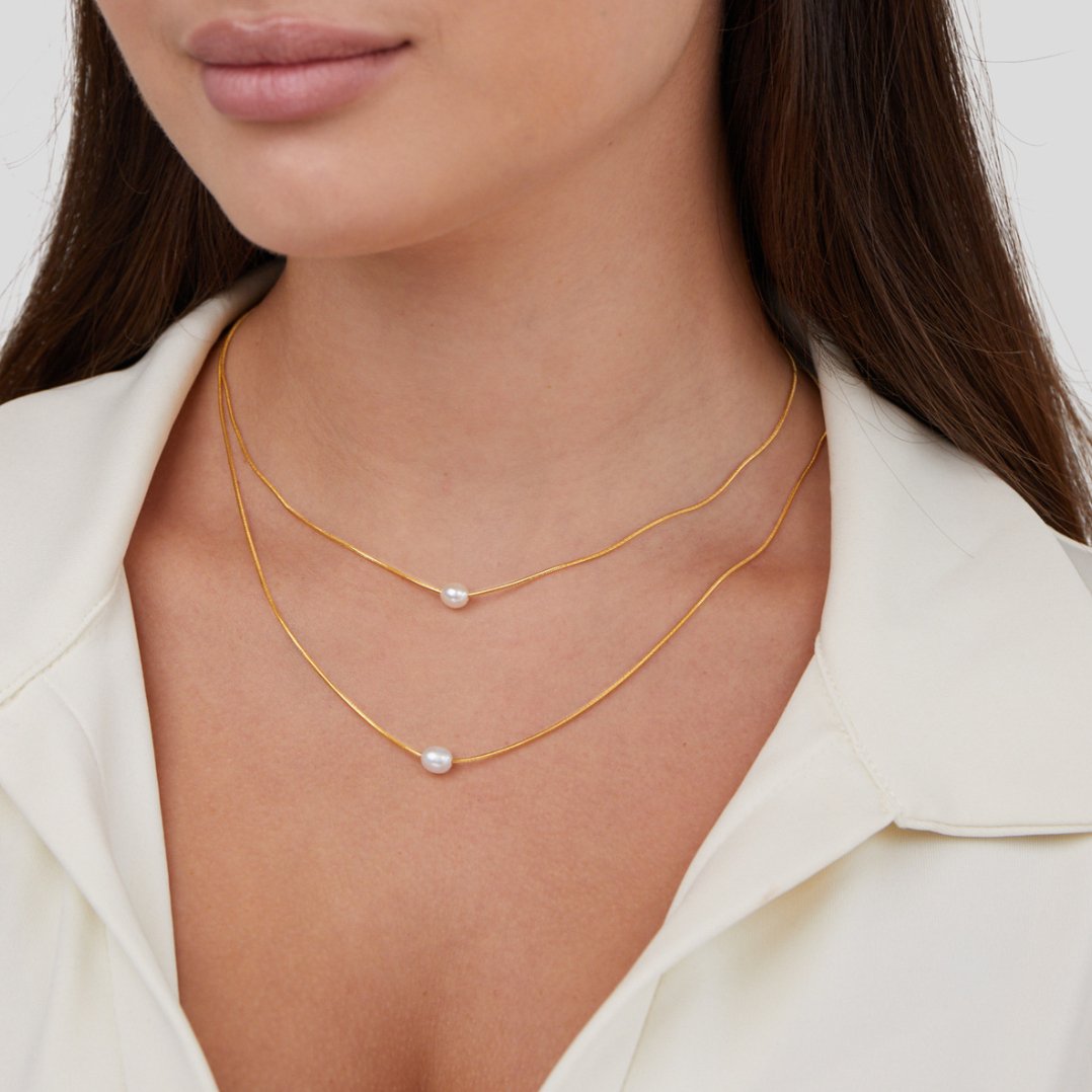 Layered Freshwater Pearl Necklace - Beautiful Earth Boutique