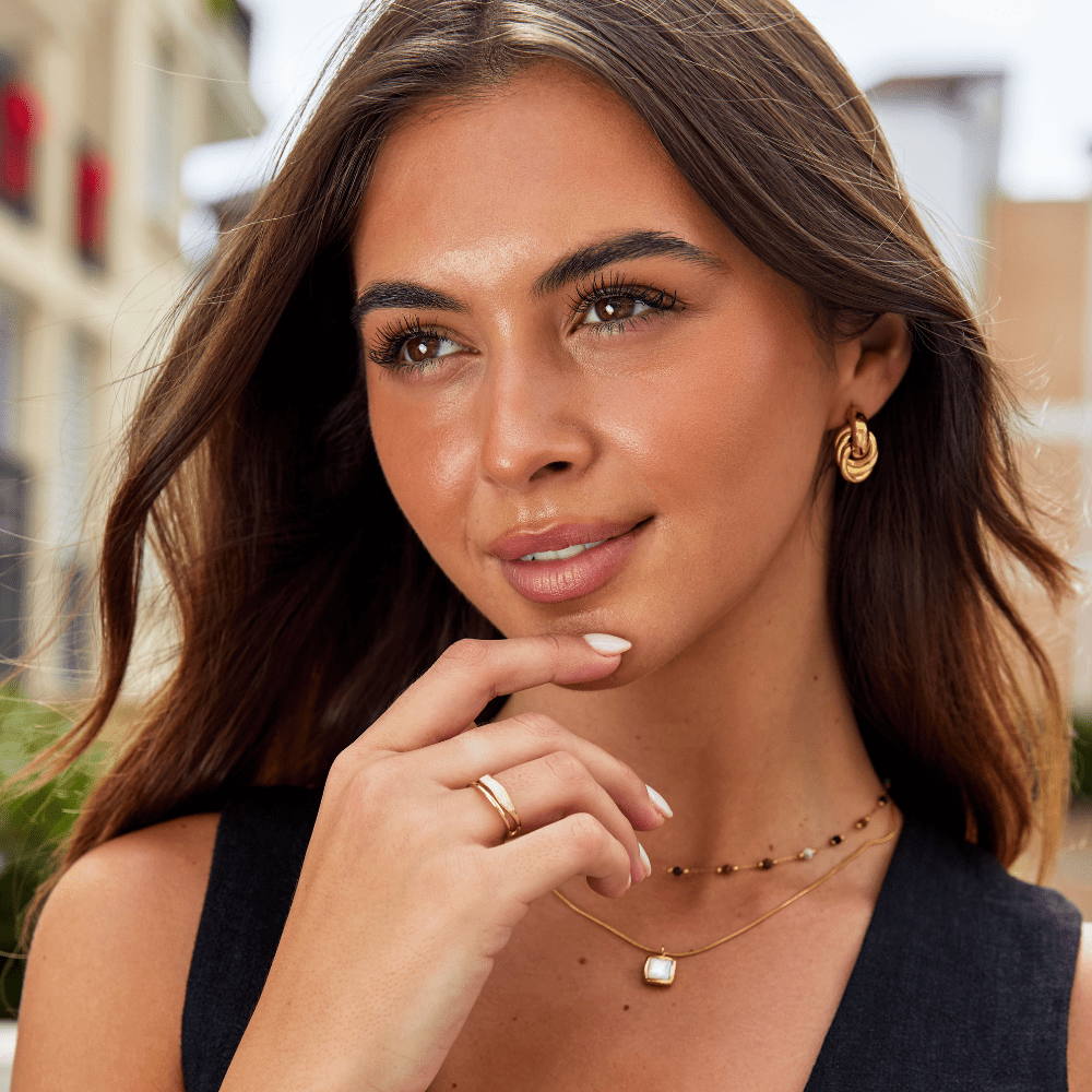 Layered Sahara Gold Ring - Beautiful Earth Boutique