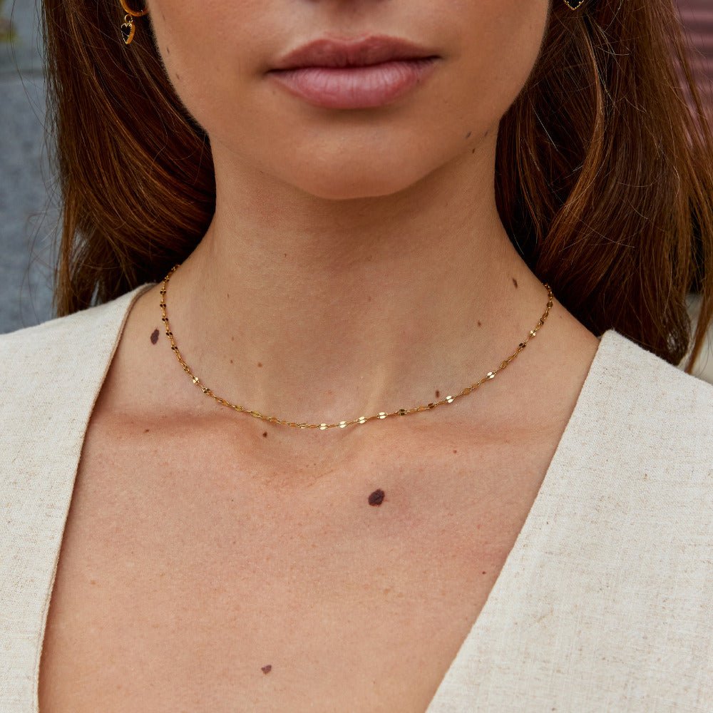 Leila Gold Chain Necklace - Beautiful Earth Boutique