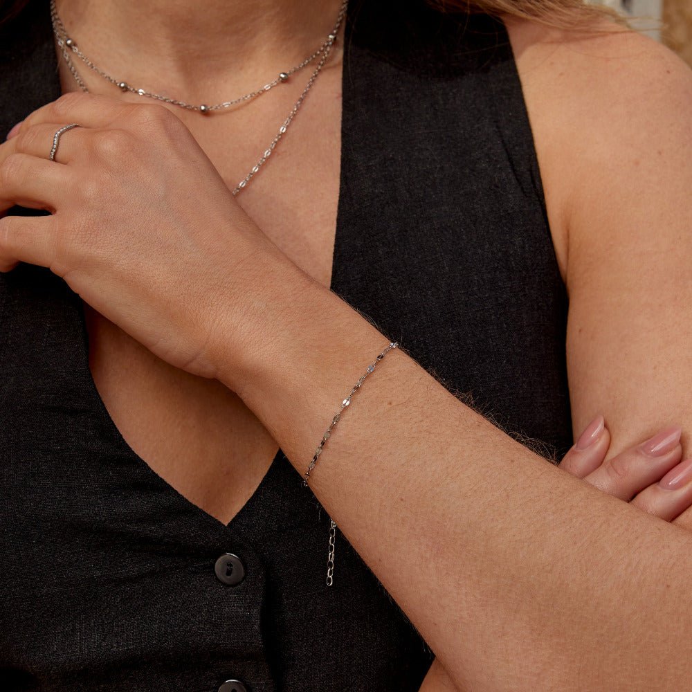Leila Silver Chain Bracelet - Beautiful Earth Boutique