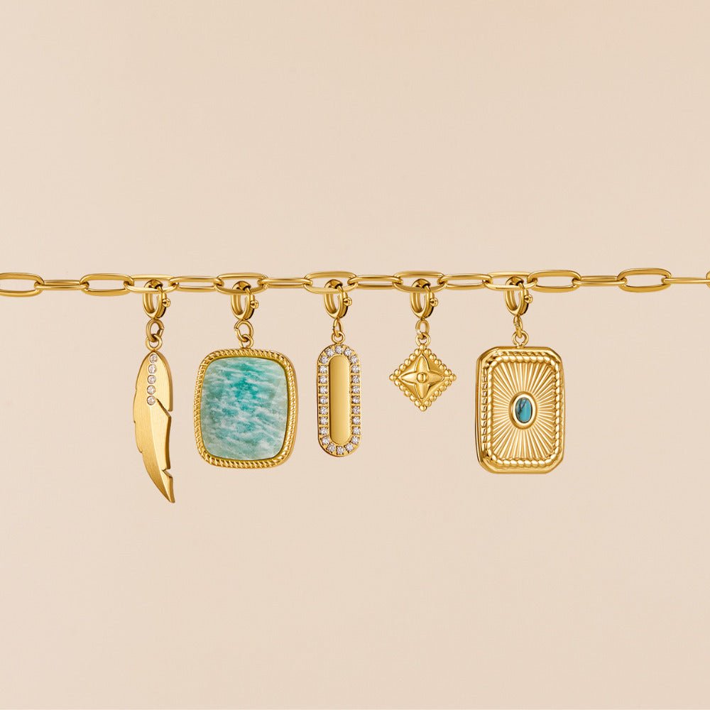 Lucky Gold Clover Leaf Charm - Beautiful Earth Boutique